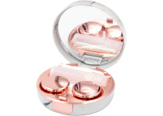 Футляр для контактных линз Honbay Fashion Marble (розовое золото)