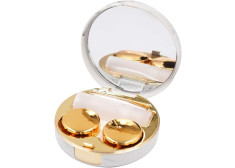 Футляр для контактных линз Honbay Fashion Marble (золотой)